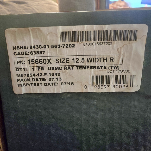 Danner USMC RAT TEMPERATURE Tan Lace-Up Boots NEW!! - Picture 12 of 14